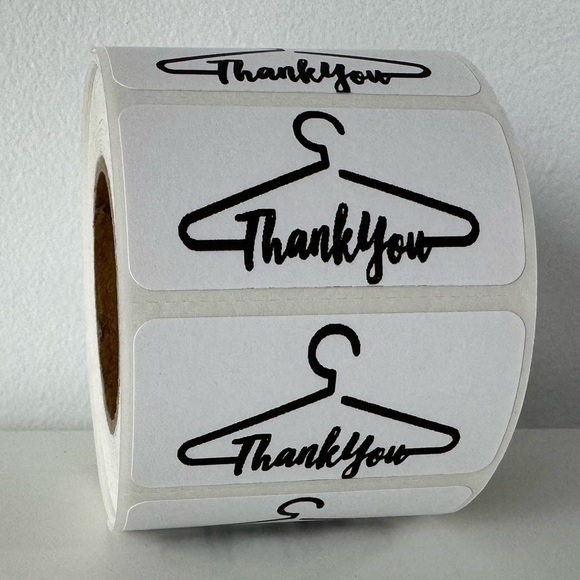 Set of 100 - Thank you / Seal Adhesive Packaging Label Stickers 2in - Picture 2 of 8